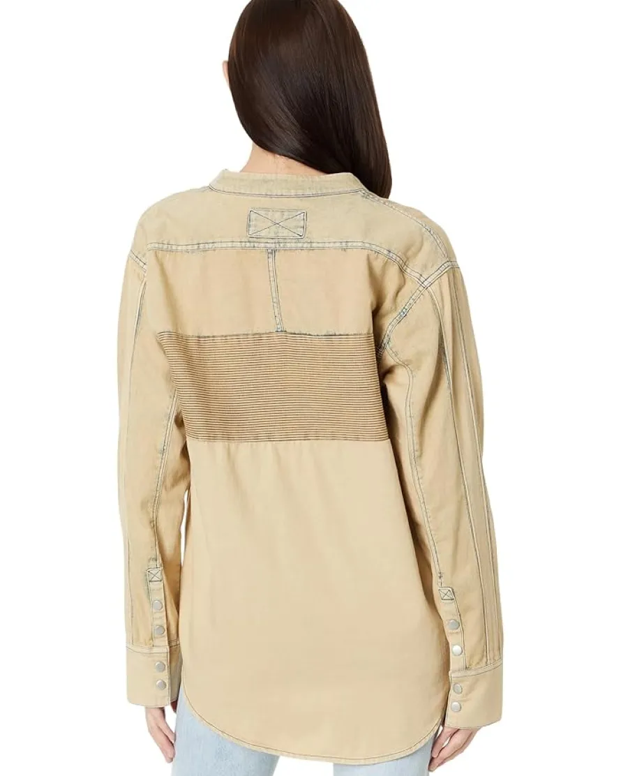 Moto Color Block Shirt