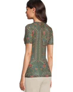 Nanette Short Sleeve Mesh Tee