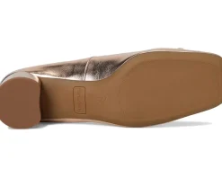 Natalia Square Toe Block Heel Pumps with Bow