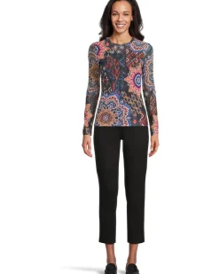 Natalie Long Sleeve Mesh Tee