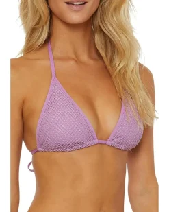 Network Cheryl Metallic Mesh Triangle Top