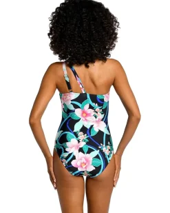 Nightfall Blooms One Shoulder One-Piece