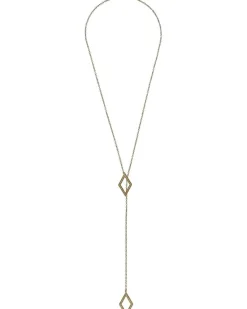 Open Diamond Y Necklace