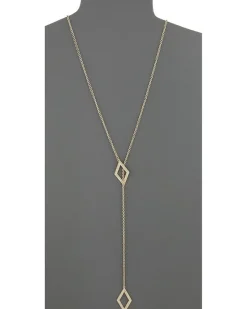 Open Diamond Y Necklace