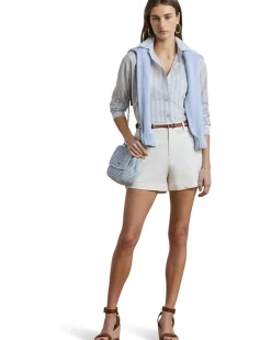 Oversize Striped Cotton Voile Shirt