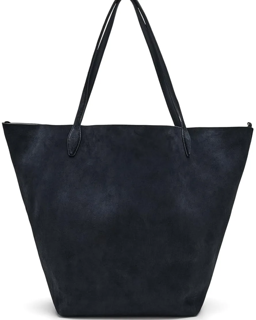 Oversized Soft Grain Shopper - Suede