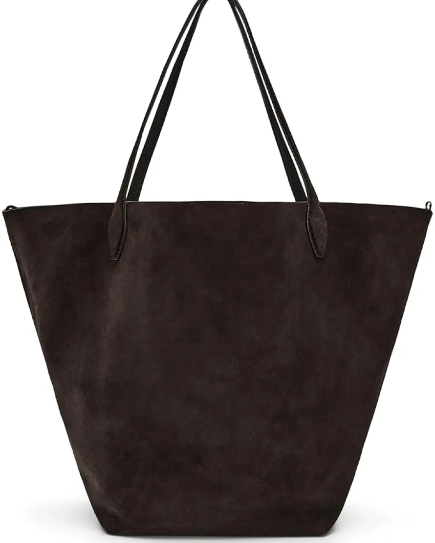 Oversized Soft Grain Shopper - Suede