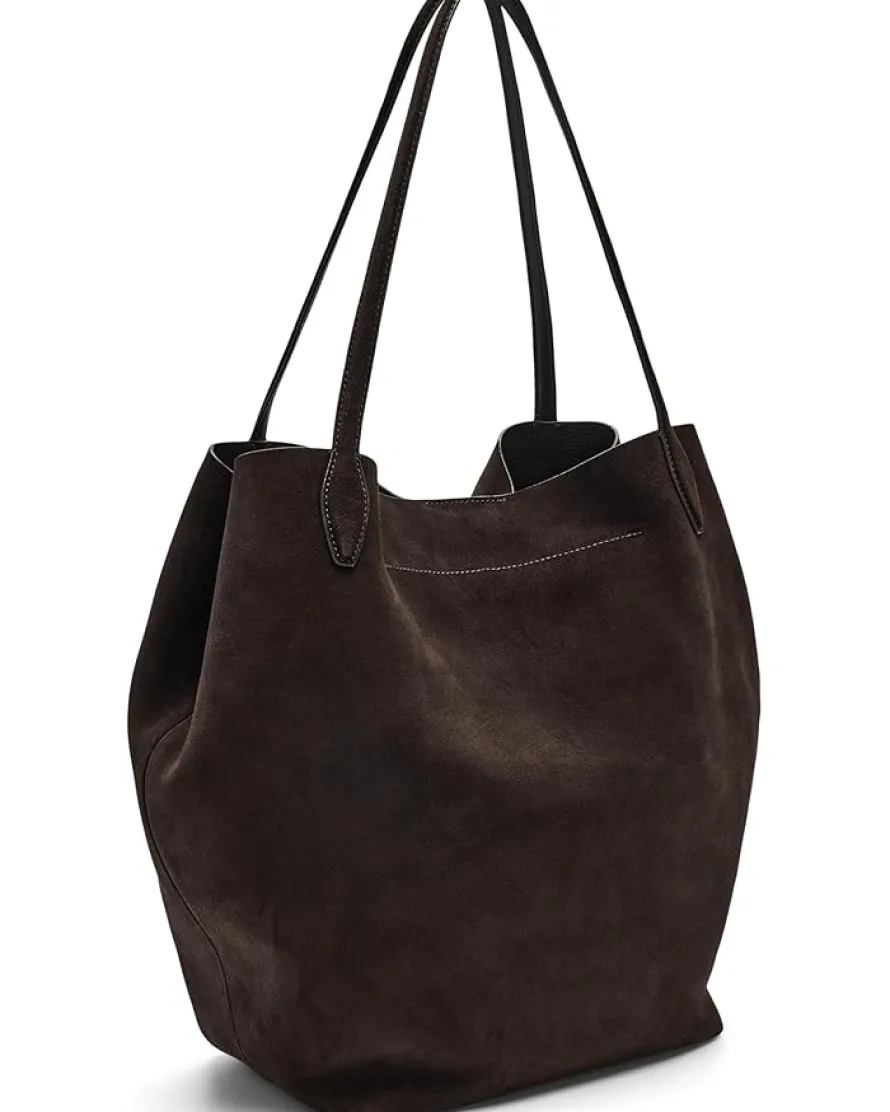 Oversized Soft Grain Shopper - Suede