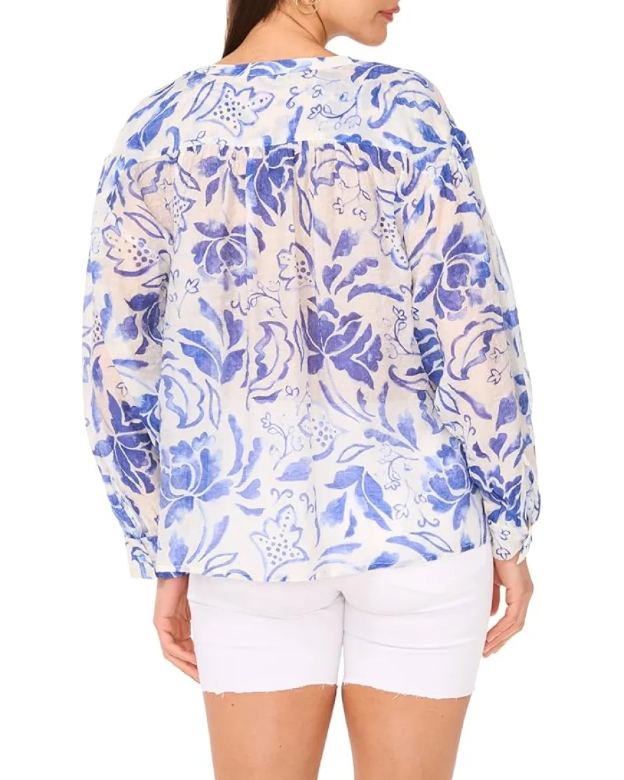 Oversized Tie Front Top