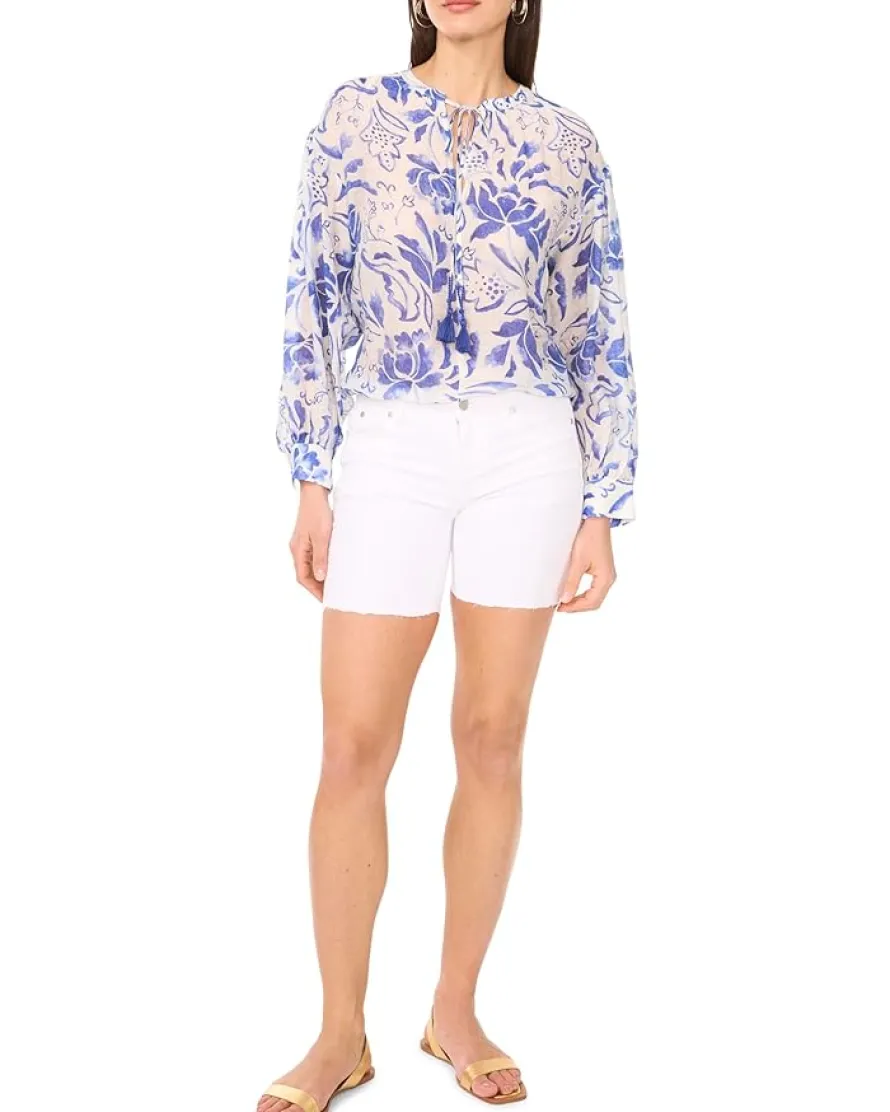 Oversized Tie Front Top