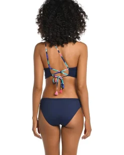 Painted Leaves One Shoulder Bralette