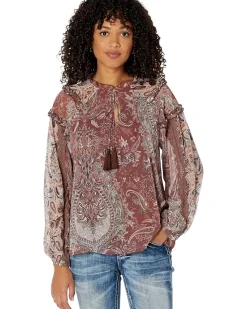 Paisley Popover Blouse