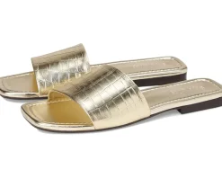 Paris Croco Leather Slide