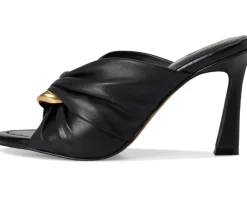 Patie Buckle Gathered High Heel Sandal