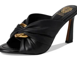 Patie Buckle Gathered High Heel Sandal