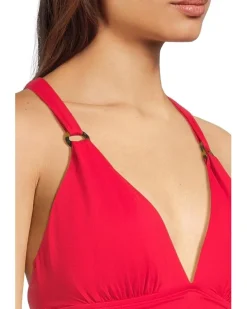 Pearl Novelty Vneck One-Piece