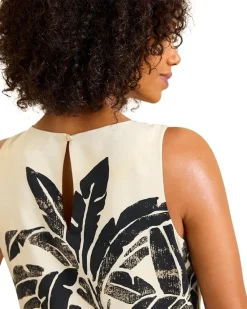 Peninsula Palms Sleeve Shift Dress