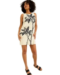 Peninsula Palms Sleeve Shift Dress