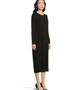 Petite Stretch Jersey Knit Full Length Oval Dress