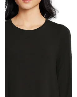 Petite Stretch Jersey Knit Full Length Oval Dress