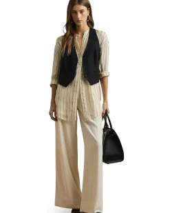 Petite Striped Jacquard Tunic Shirt