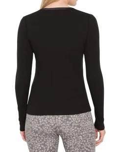 Petite Trimmed Perfect Knit Rib V-neck Top