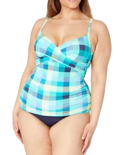 Picnic Plaid Christa Wrap Tankini