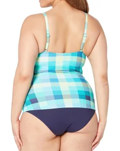 Picnic Plaid Christa Wrap Tankini