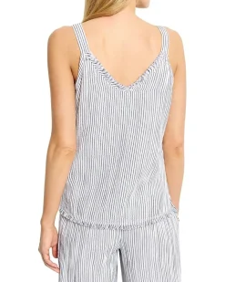 Pin Stripe Gauze Tank
