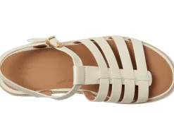 PLATFFORMS Espadrille Leather Fisherman Wedge Sandals