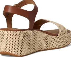 Platfforms Woven Wedge Ankle-Strap Sandals