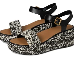 Platfforms Woven Wedge Ankle-Strap Sandals