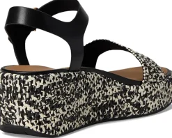 Platfforms Woven Wedge Ankle-Strap Sandals