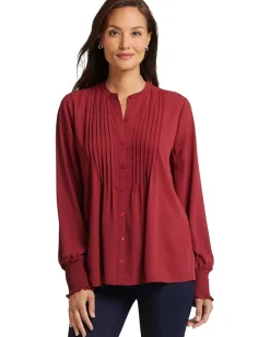 Pleated Peasant Blouse