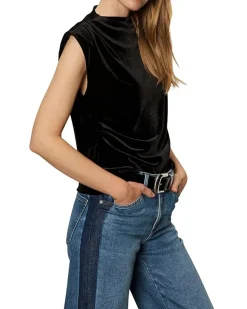 Pleated Sleeveless Top