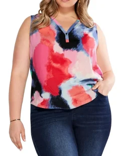Plus Size Abstract Art Tank