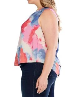 Plus Size Abstract Art Tank