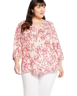 Plus Size Pintuck Blouse
