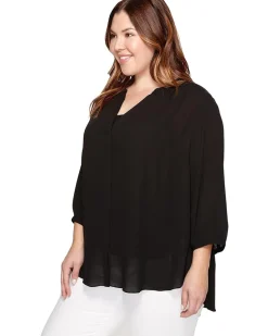 Plus Size Pintuck Blouse