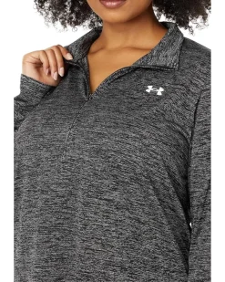 Plus Size Tech 1/4 Zip Twist