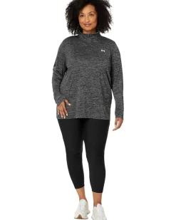 Plus Size Tech 1/4 Zip Twist