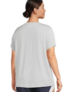Plus Size Tech Short Sleeve V-Neck Twist