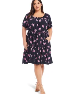 Plus Size Tiered Short Dress
