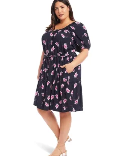 Plus Size Tiered Short Dress