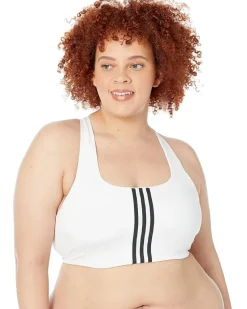 Plus Size Training Medium Support Better 3-Stripes Bra