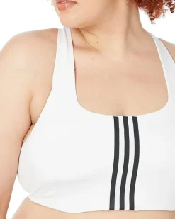 Plus Size Training Medium Support Better 3-Stripes Bra