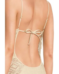 Polished Crochet Plunge One Piece