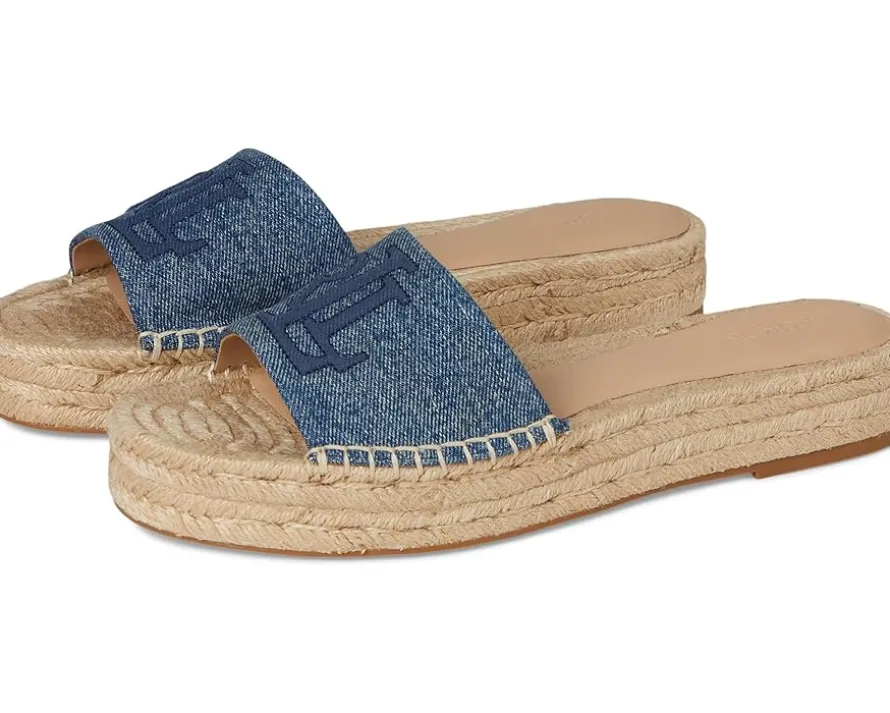 Polly Washed Denim Espadrille