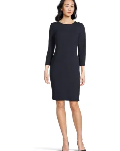 Ponte 3/4 Sleeve Dress