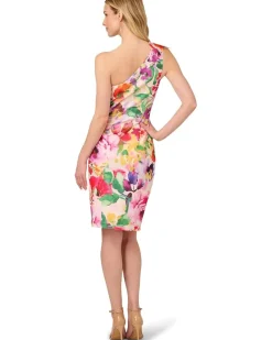 Print One Shoulder Dress